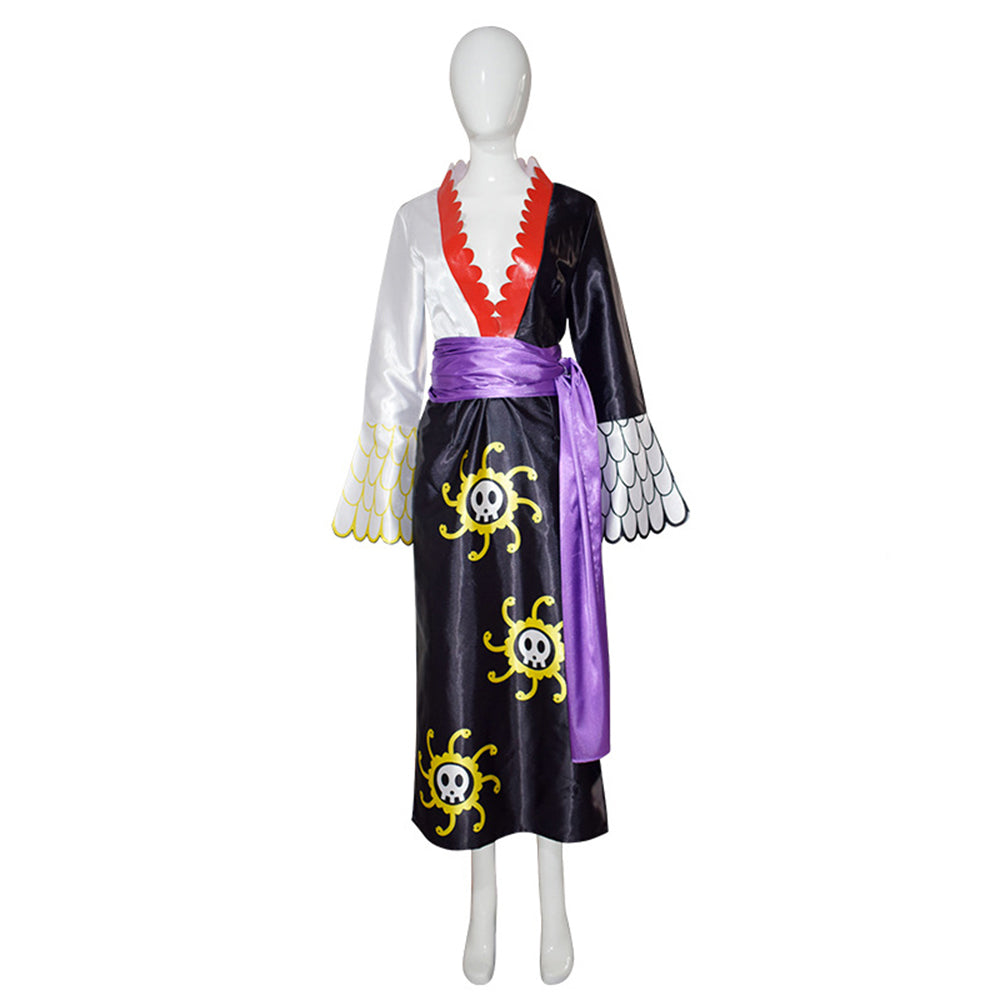 One Piece Boa Hancock Kostüm Set Cosplay Halloween Karneval Outfits