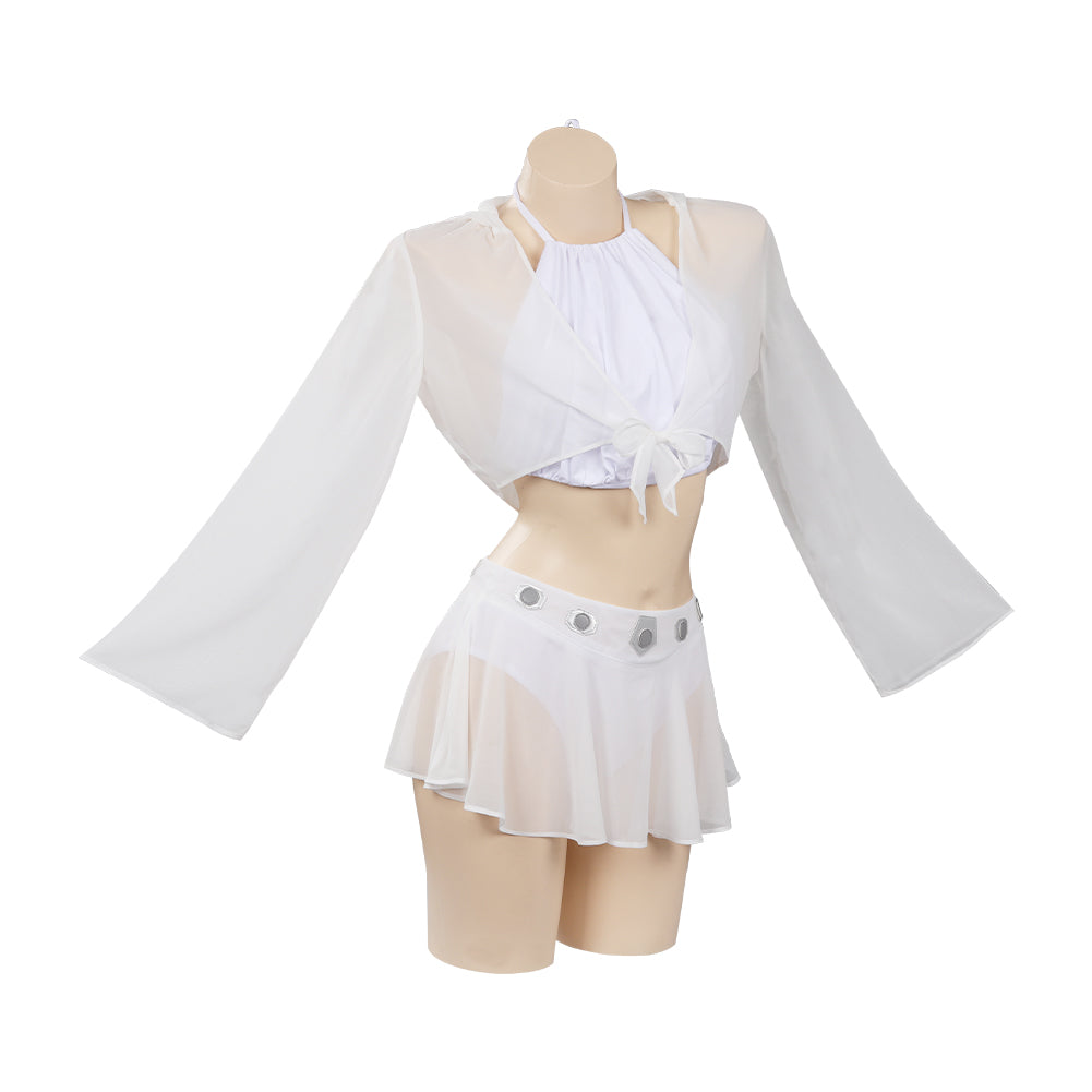 Prinzessin Leia Cosplay Bademode Damen Sommer Originell 3tlg. Bademode