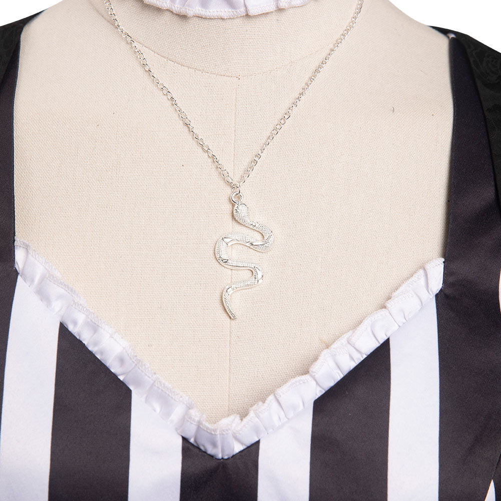 Iguro Obanai Damen Lolita Kleid Demon Slayer Cosplay Halloween Karneval Kostüm