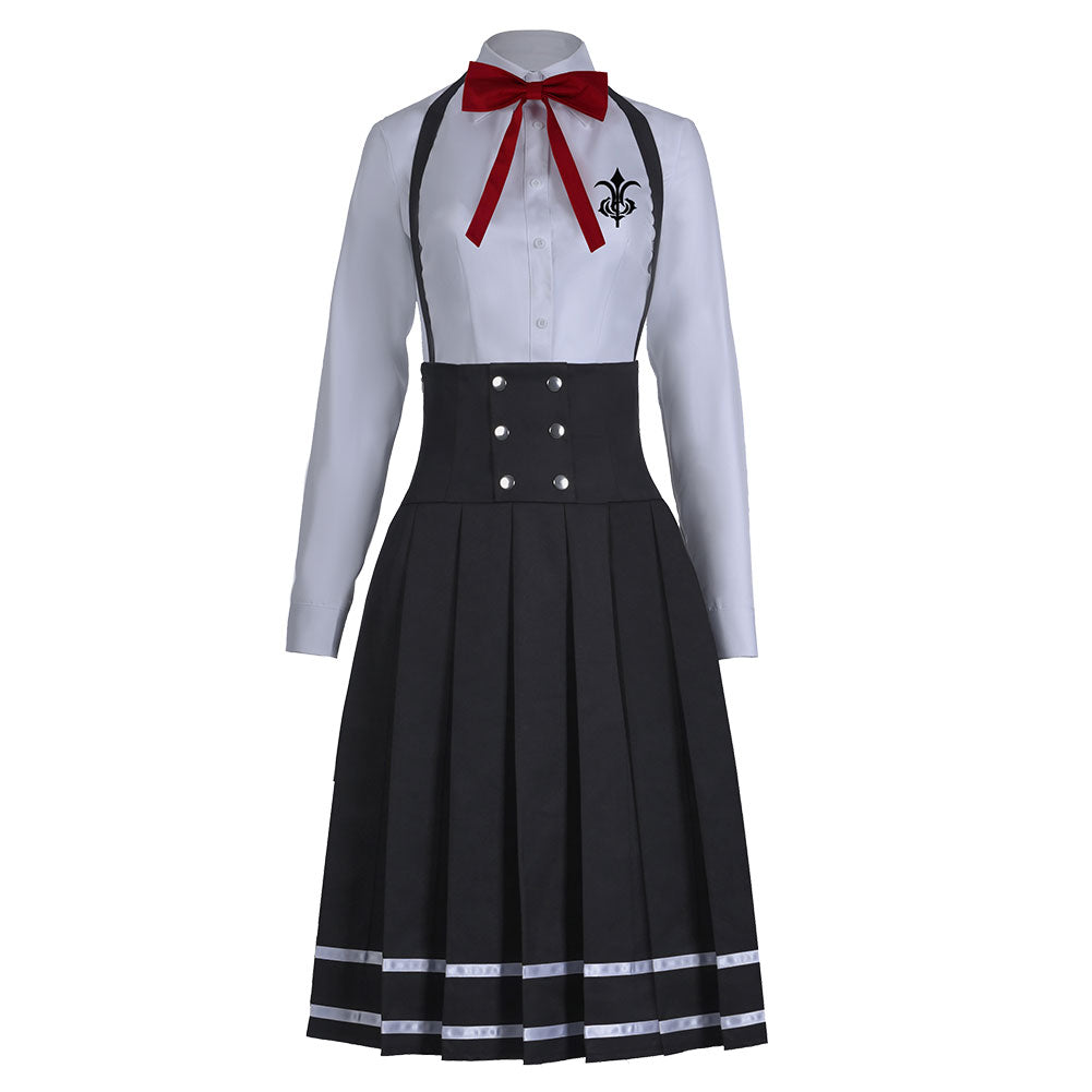 Danganronpa V3 Shirogane Tsumugi Uniform Cosplay Kostüm JK Uniform Kleid