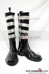 D.Gray-man Schwarz Cosplay Stiefel Schuhe Maßgeschneiderte