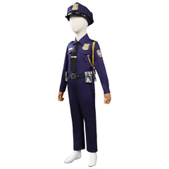 Kinder Zootopia 2 Nick Cosplay Kostüm Polizei Uniform Halloween Karneval Outfits
