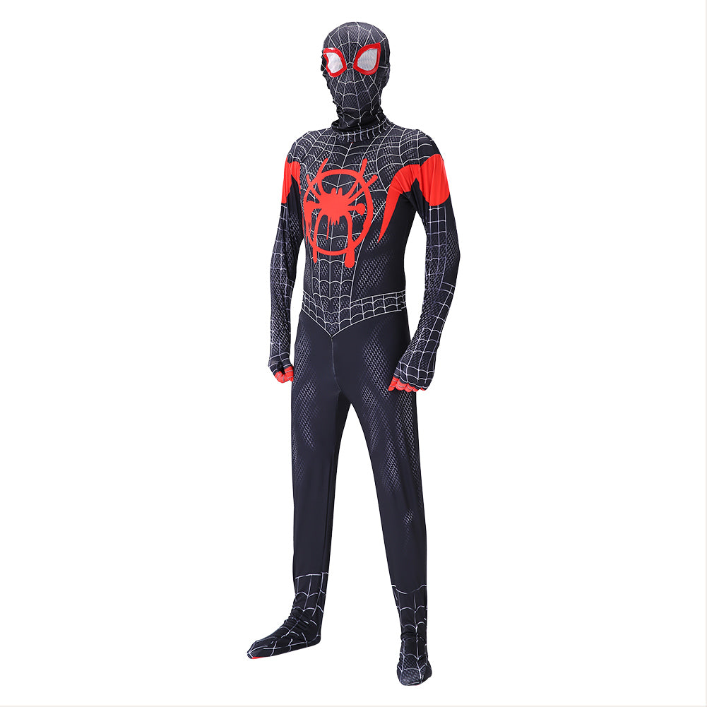 Spider-Man: Into the Spider Verse Miles Morales Cosplay Kostüm Outfits Halloween Karneval Jumpsuit