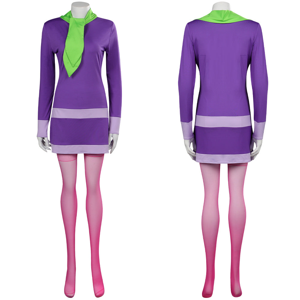 Daphne Kleid Scooby Doo, wo bist du? Daphne Blake Cosplay Kostüm