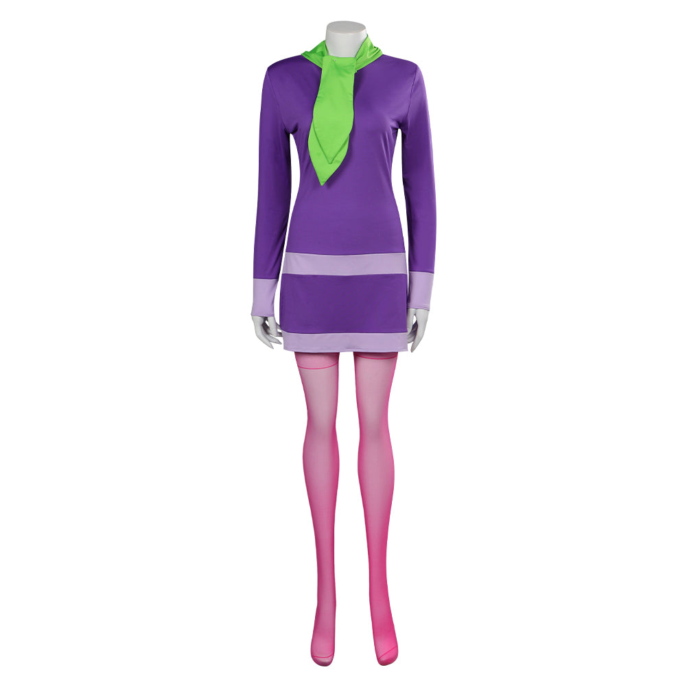 Daphne Kleid Scooby Doo, wo bist du? Daphne Blake Cosplay Kostüm