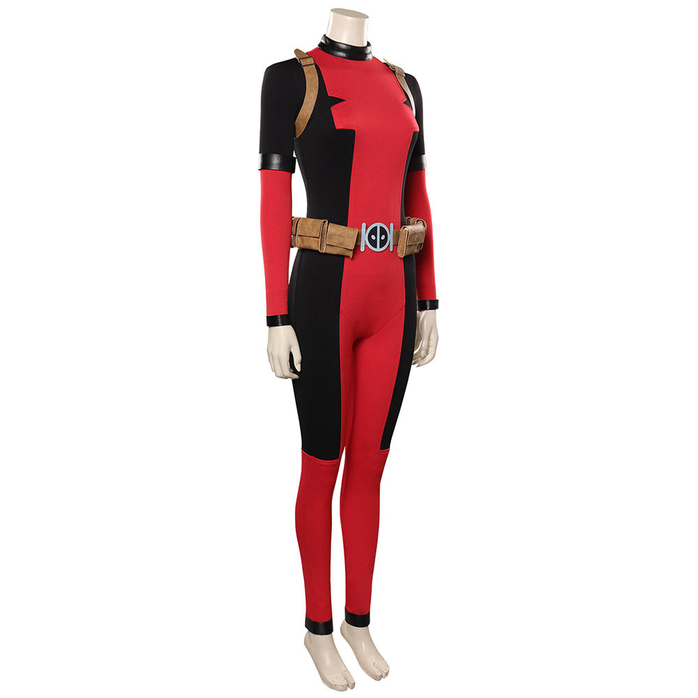 Lady Deadpool Wanda Wilson Cosplay Kostüm Outfits Halloween Karneval Jumpsuit