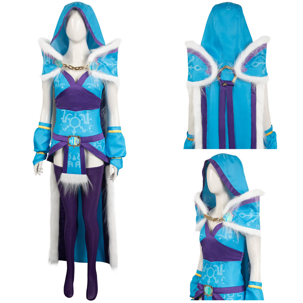 DotA Crystal Maiden Cosplay Kostüm Set