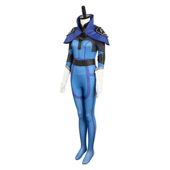 DotA Luna blau Jumpsuit Cosplay Kostüm Set