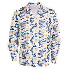Dr. Emmett Brown gedruckt T-Shirt Cosplay Kostüm Halloween Karneval Outfits