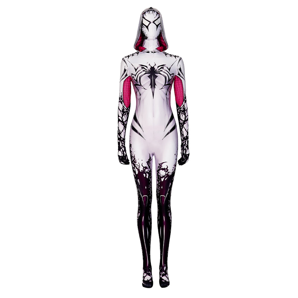 Gwen Stacy Cosplay Spiderman  Anti-Venom Serum Kostüm Outfits Halloween Karneval Jumpsuit