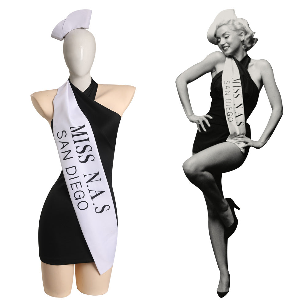 Blonde Marilyn Monroe Cosplay Kostüm Outfits Halloween Karneval Kleid