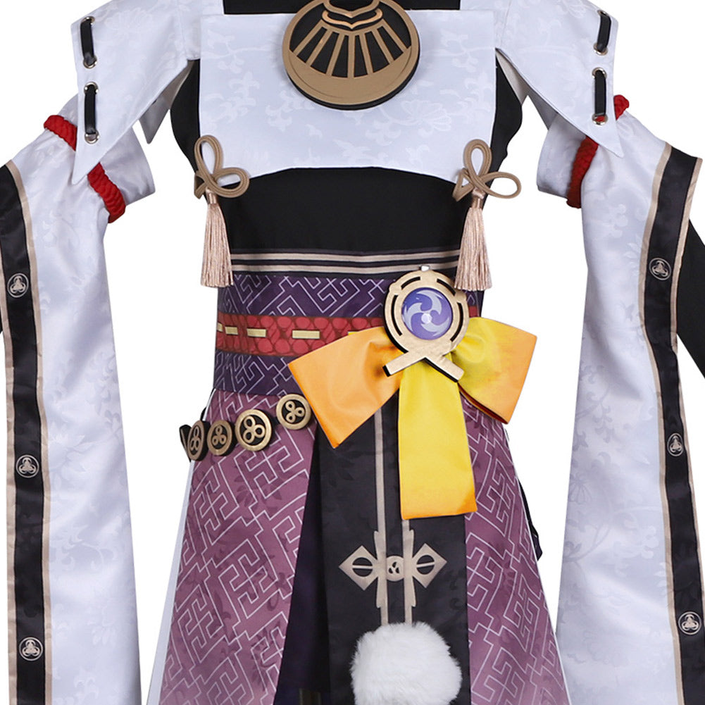 Genshin Impact Kujo Sara Cosplay Costume Halloween Karneval Outfits