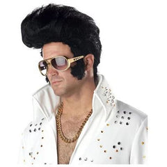 Elvis Perücke Elvis Presley Cosplay Perücke Hitzebeständige synthetische Haar Karneval Halloween Party Requisiten