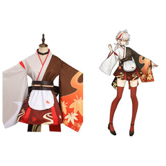 Kaedehara Kazuha Dienstmädchen Kimono Genshin Impact Originell Outfits