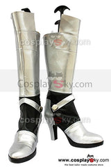 Fate Stay Night Saber Cosplay Stiefel Silber Schuhe