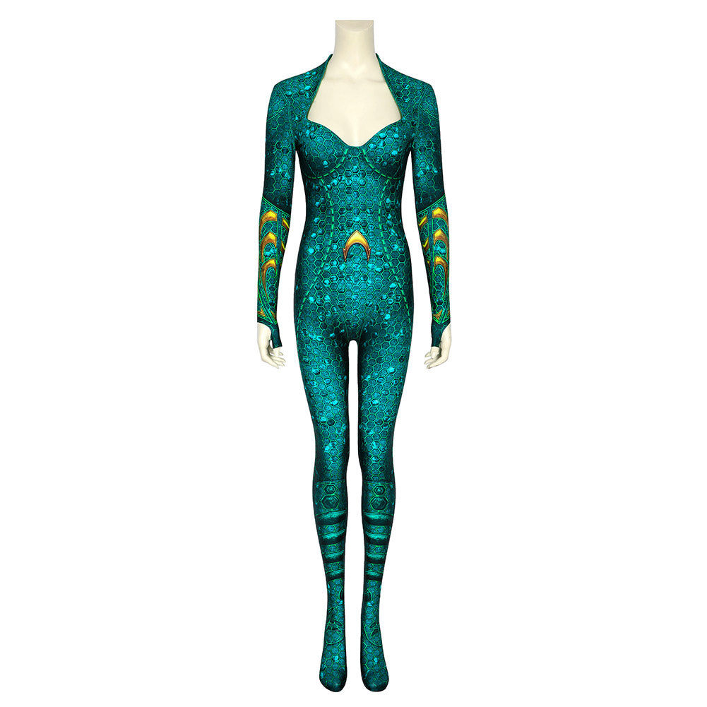 Aquaman Mera Cosplay Kostüm Outfits Halloween Karneval Jumpsuit