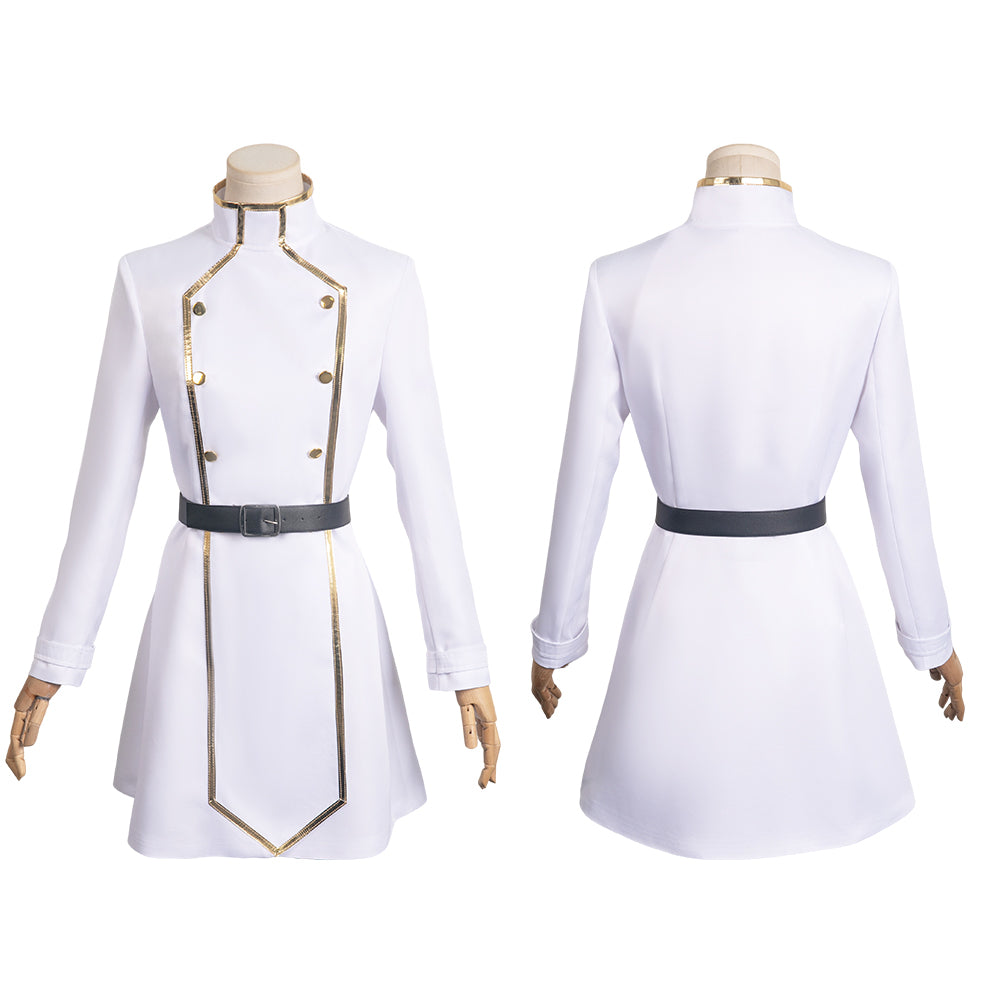 Frieren – Nach Dem Ende Der Reise Frieren Weiß Uniform Cosplay Kostüm