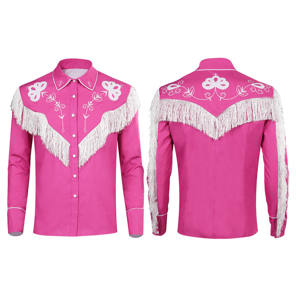 Herren Quaste Jacke originelle Retro Quaste Barbie Ken Jacke Cosplay Kostüm