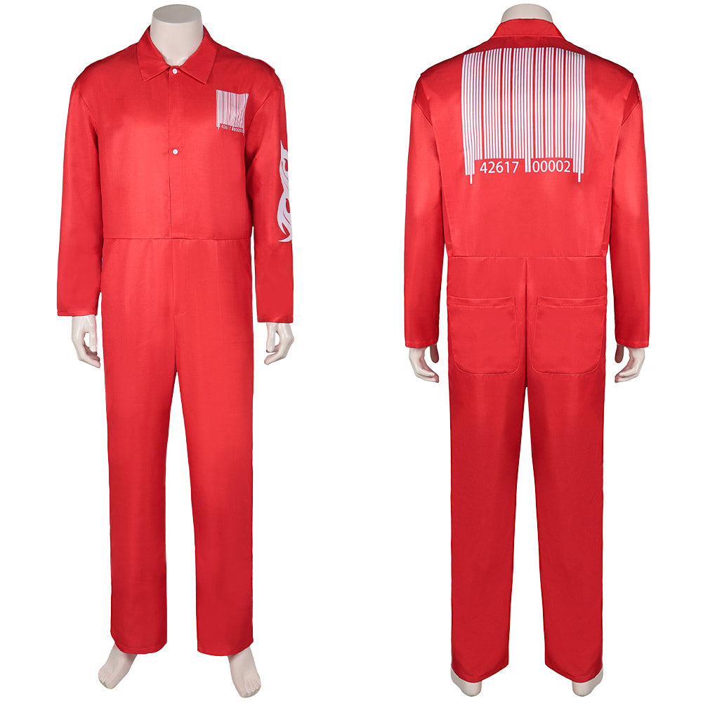 Joey Jordison Slipknot Jumpsuit Erwachsene rot Faschingkostüme