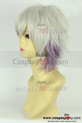 KARNEVAL Nai Muhinyi Silver White Smoky Purple Cosplay Wig