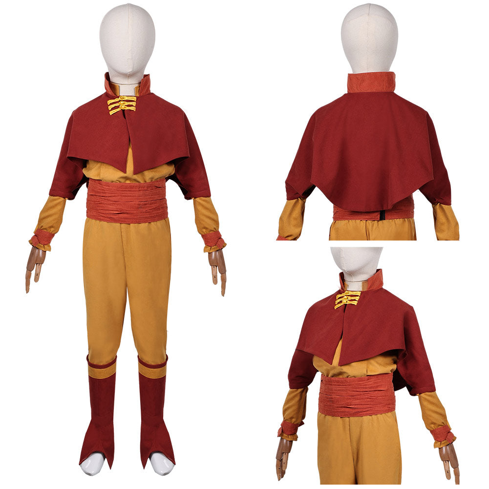 Kinder Avatar – Der Herr der Elemente 2024 Aang Kostüm Set Cosplay Outfits