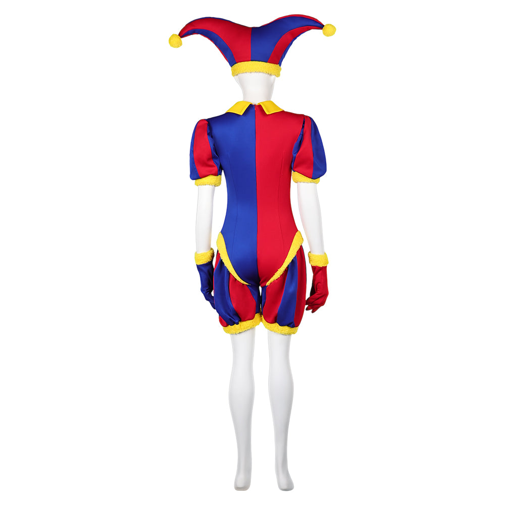Kinder Der Unglaubliche Digitale Zirkus Pomni Jumpsuit Cosplay Kostüm