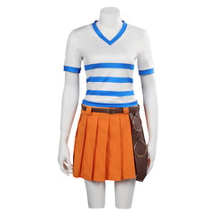 Kinder Mädchen One Piece Nami Sommer Outfit Set Cosplay Halloween Karneval Kostüm