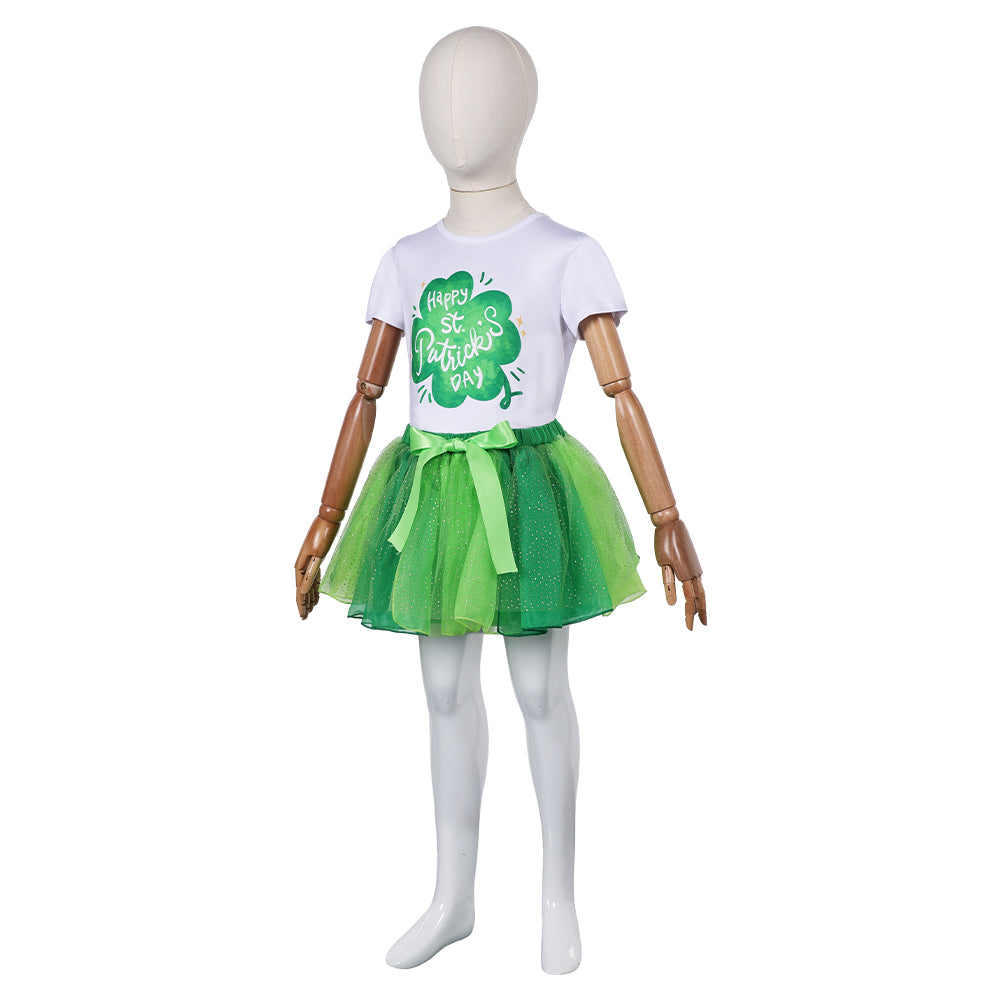 Mädchen Kinder Saint Patrick's Day Tüllkleid St. Patrick’s Day Kinder Tutu Kleid