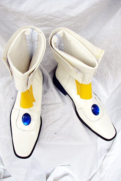 Magical Mädchen Lyrical Nanoha Cosplay Stiefel Schuhe Weiß