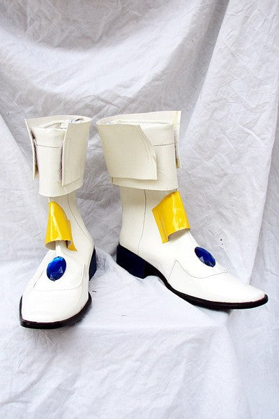 Magical Mädchen Lyrical Nanoha Cosplay Stiefel Schuhe Weiß