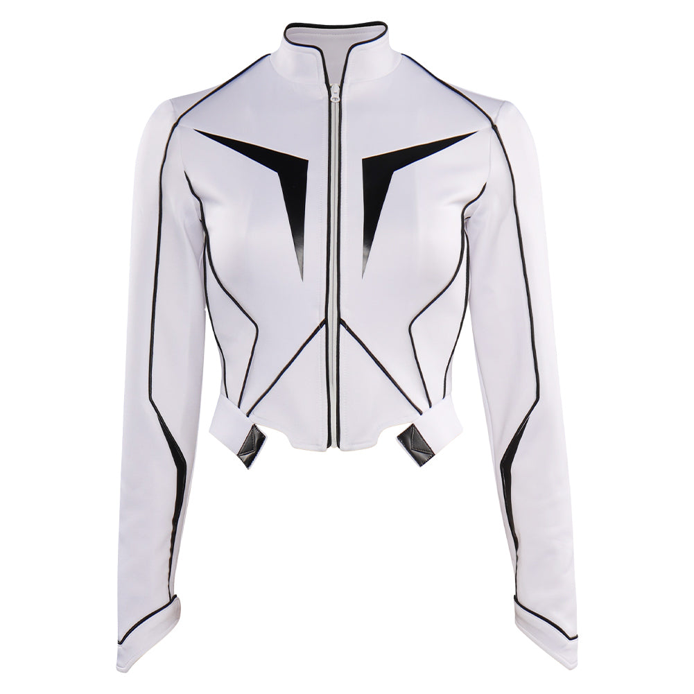 Monica Rambeau weiße Jacke Captain Marvel Cosplay Kostüm Outfits