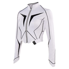 Monica Rambeau weiße Jacke Captain Marvel Cosplay Kostüm Outfits