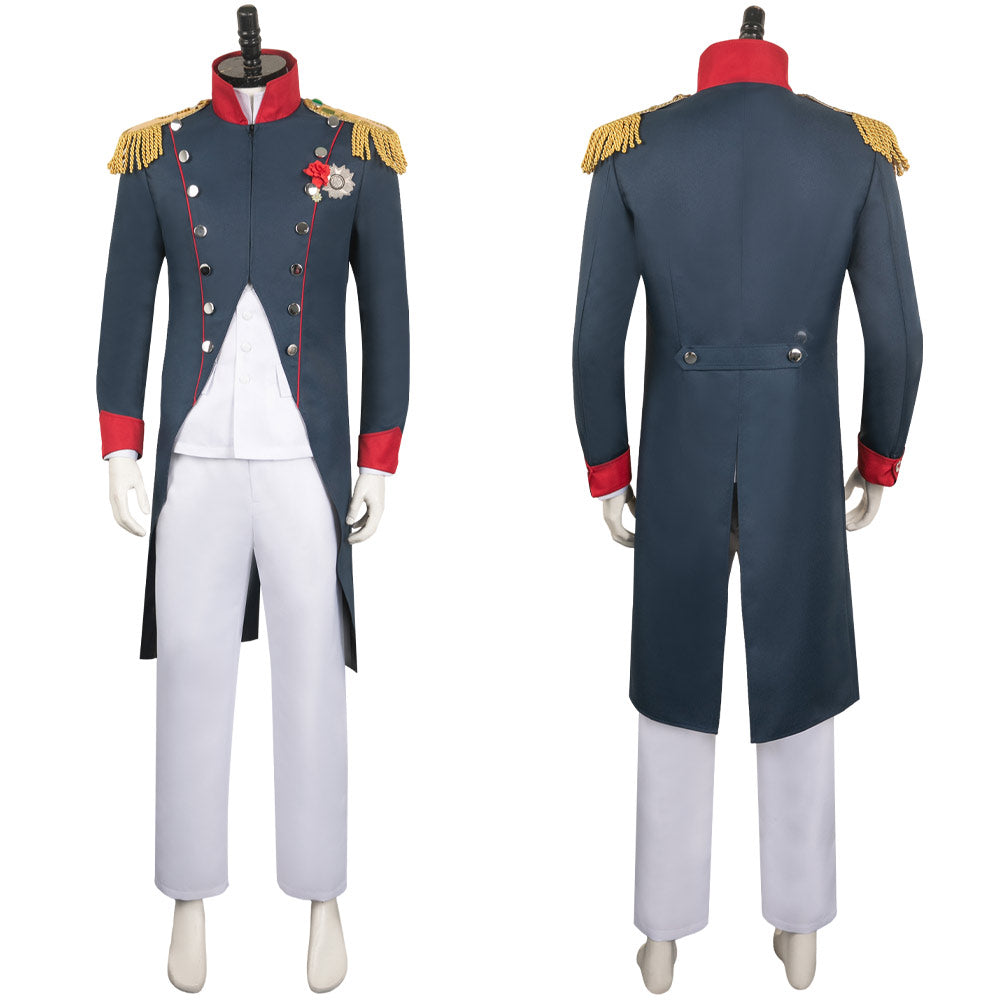 Napoleon Cosplay blaues Kostüm Set Halloween Karneval Outfits