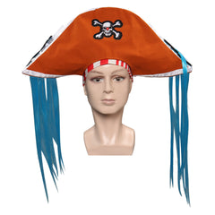 One Piece Buggy Piratenhut Cosplay Halloween Zubehör Buggy the Star Clown Pirate Hat