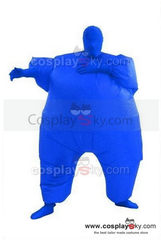 Erwachsene Fatsuit Inflatable Aufblasbares Kostüm Jumpsuit Blau