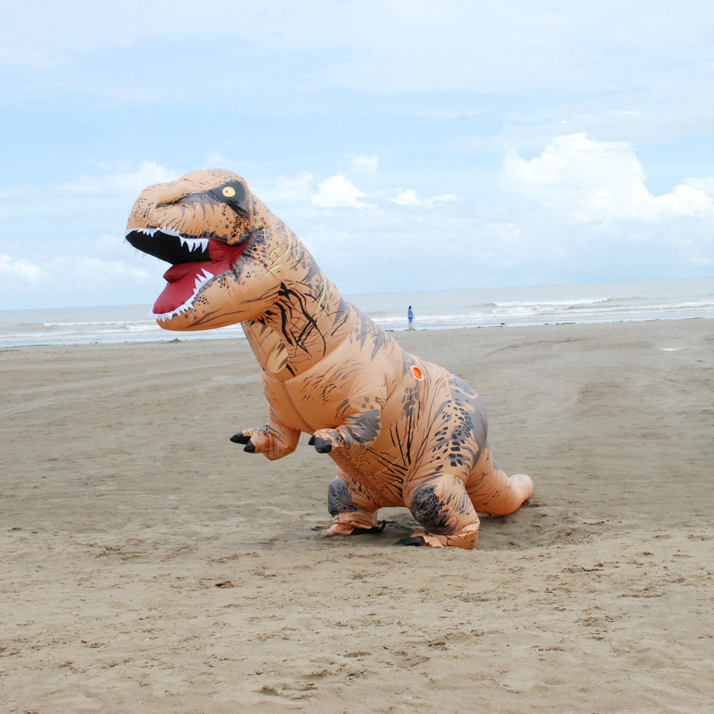 Aufblasbare Fettkostüm Fatsuit Dinosaurier Kostüm Erwachsene T-Rex Jur –
