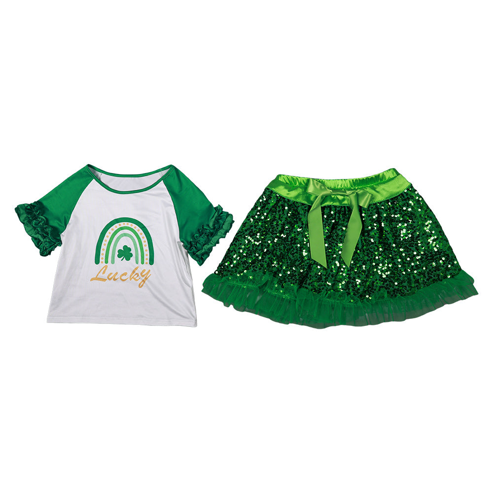 Saint Patrick's Day Mädchen Tüllkleid St. Patrick’s Day Kinder Tutu Kleid