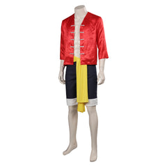 Serie One Piece Luffy Cosplay Kostüm Set Halloween Karneval Outfit