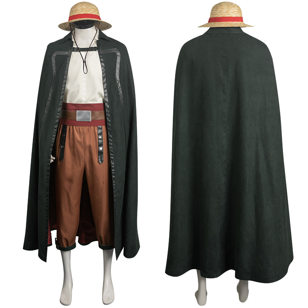 Serie One Piece Shanks Pirat Kostüm Cosplay Halloween Karneval Outfits