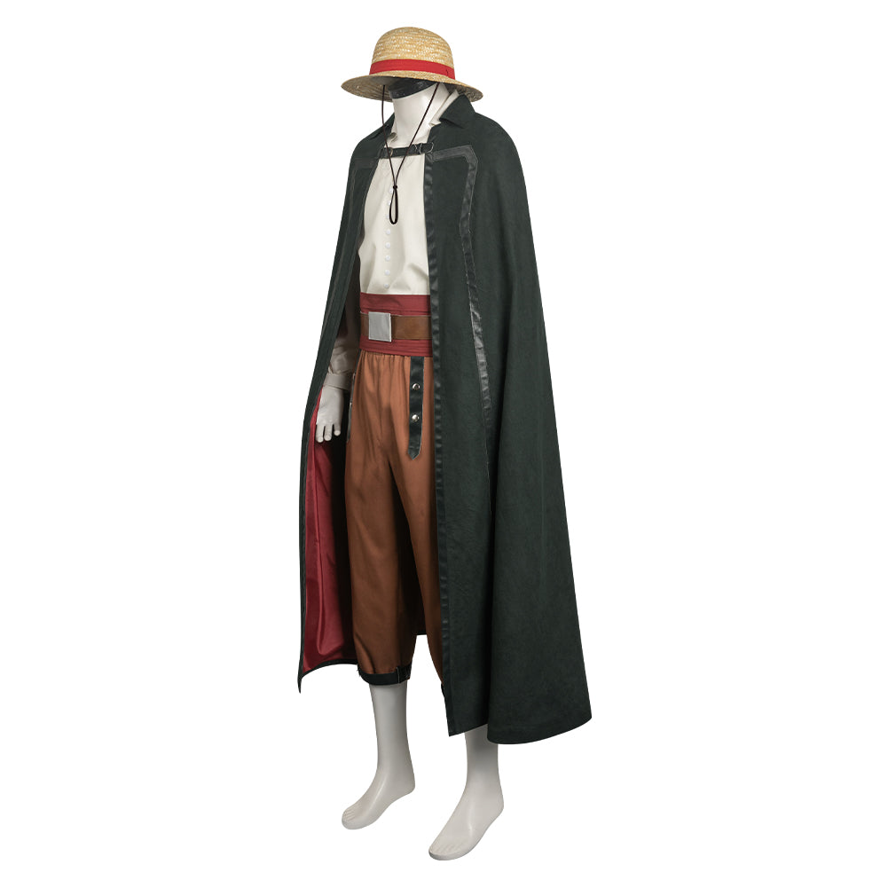 Serie One Piece Shanks Pirat Kostüm Cosplay Halloween Karneval Outfits