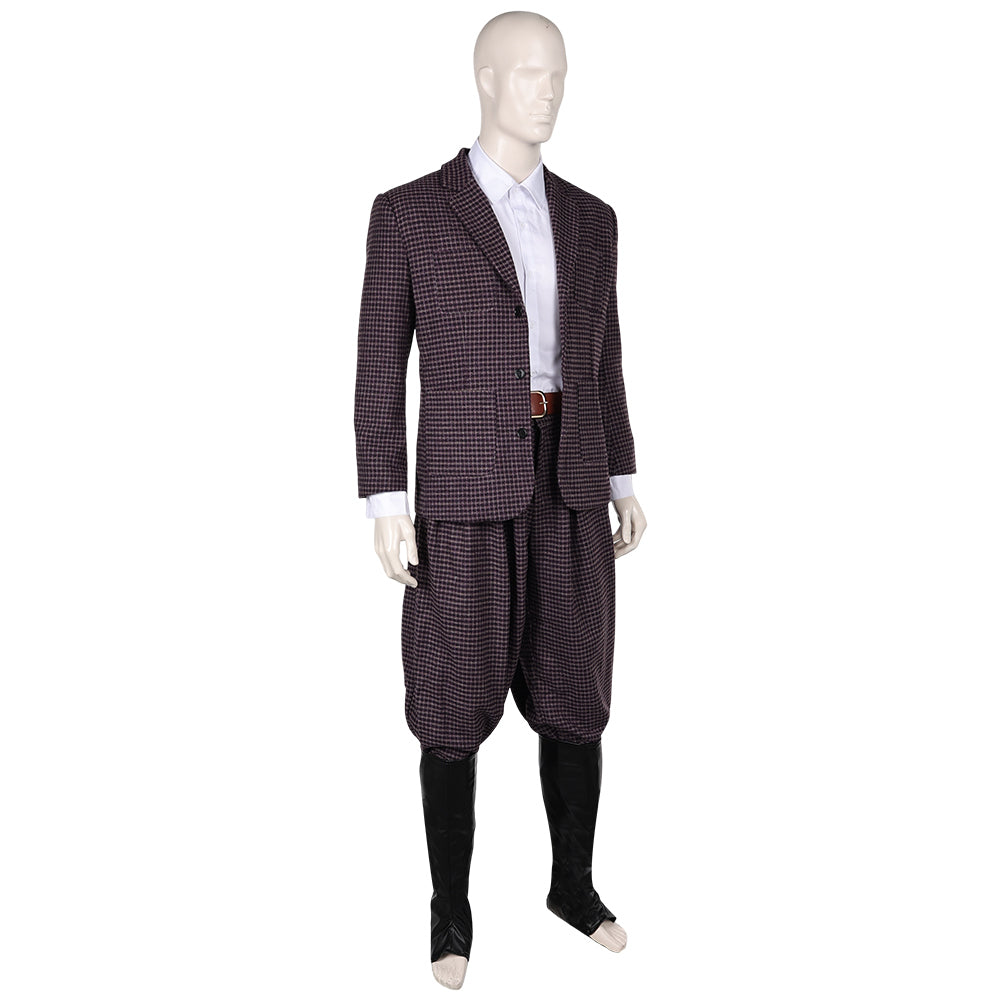Wonka Oompa-Loompa Kostüm Set Cosplay Outfits gestreift Anzug