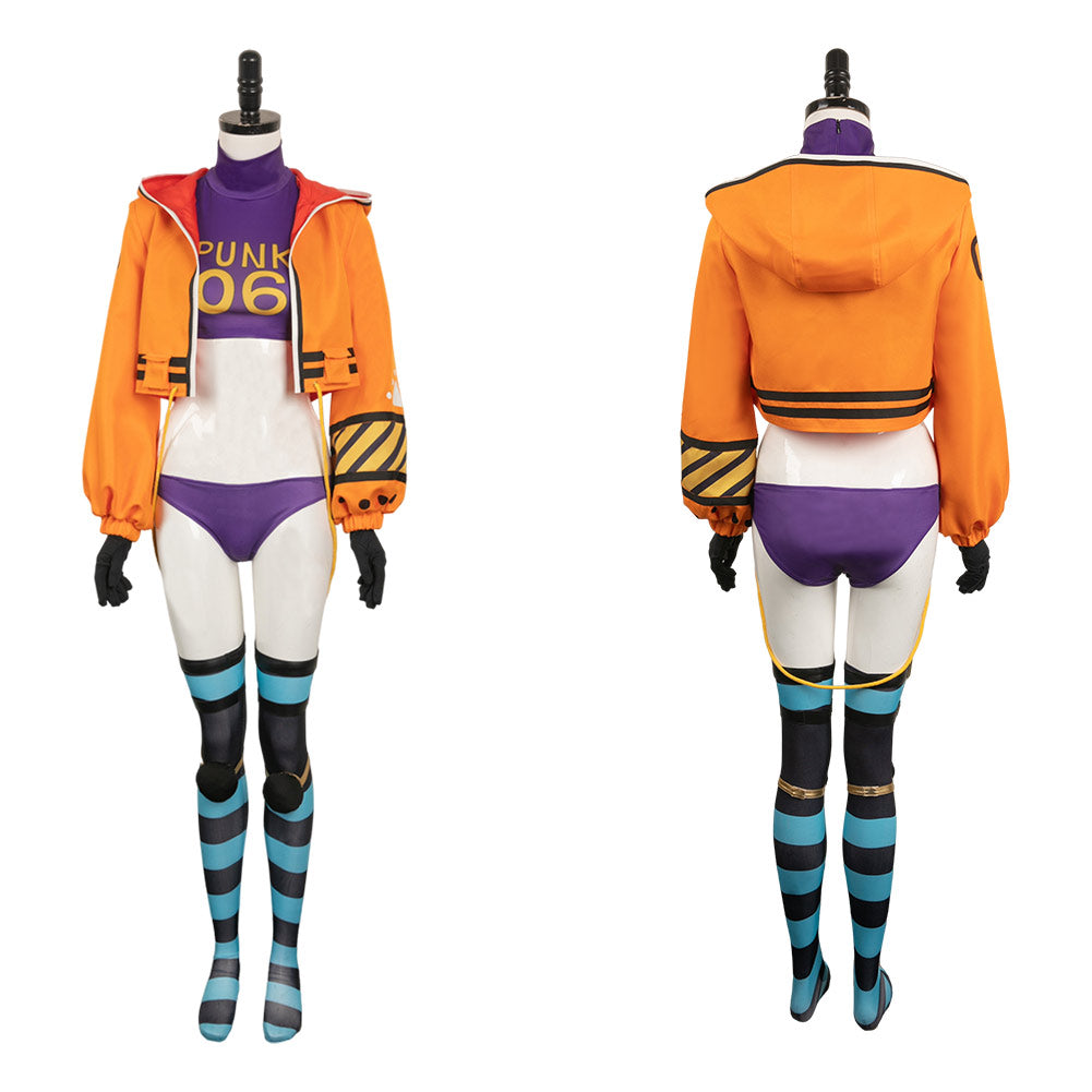 One Piece Egghead Arc Vegapunk/York Cosplay Kostüm Set