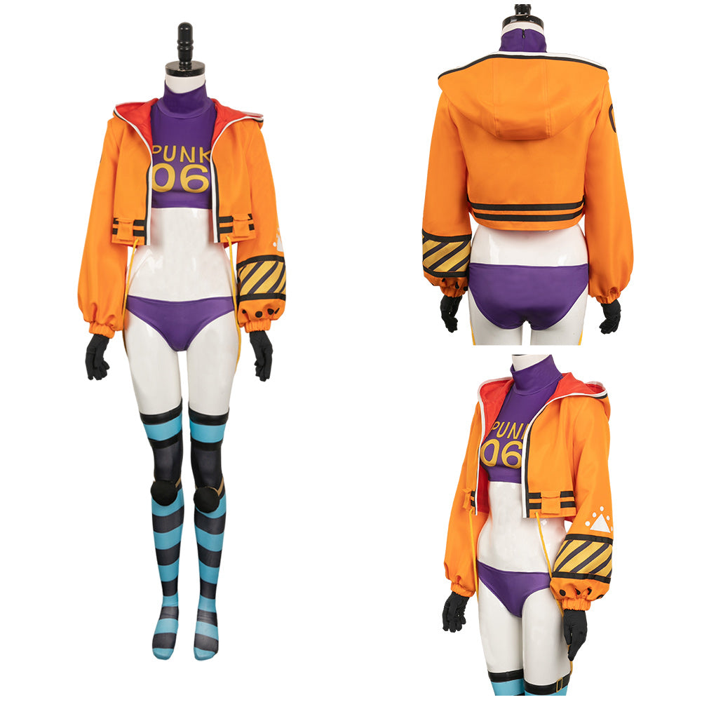 One Piece Egghead Arc Vegapunk/York Cosplay Kostüm Set